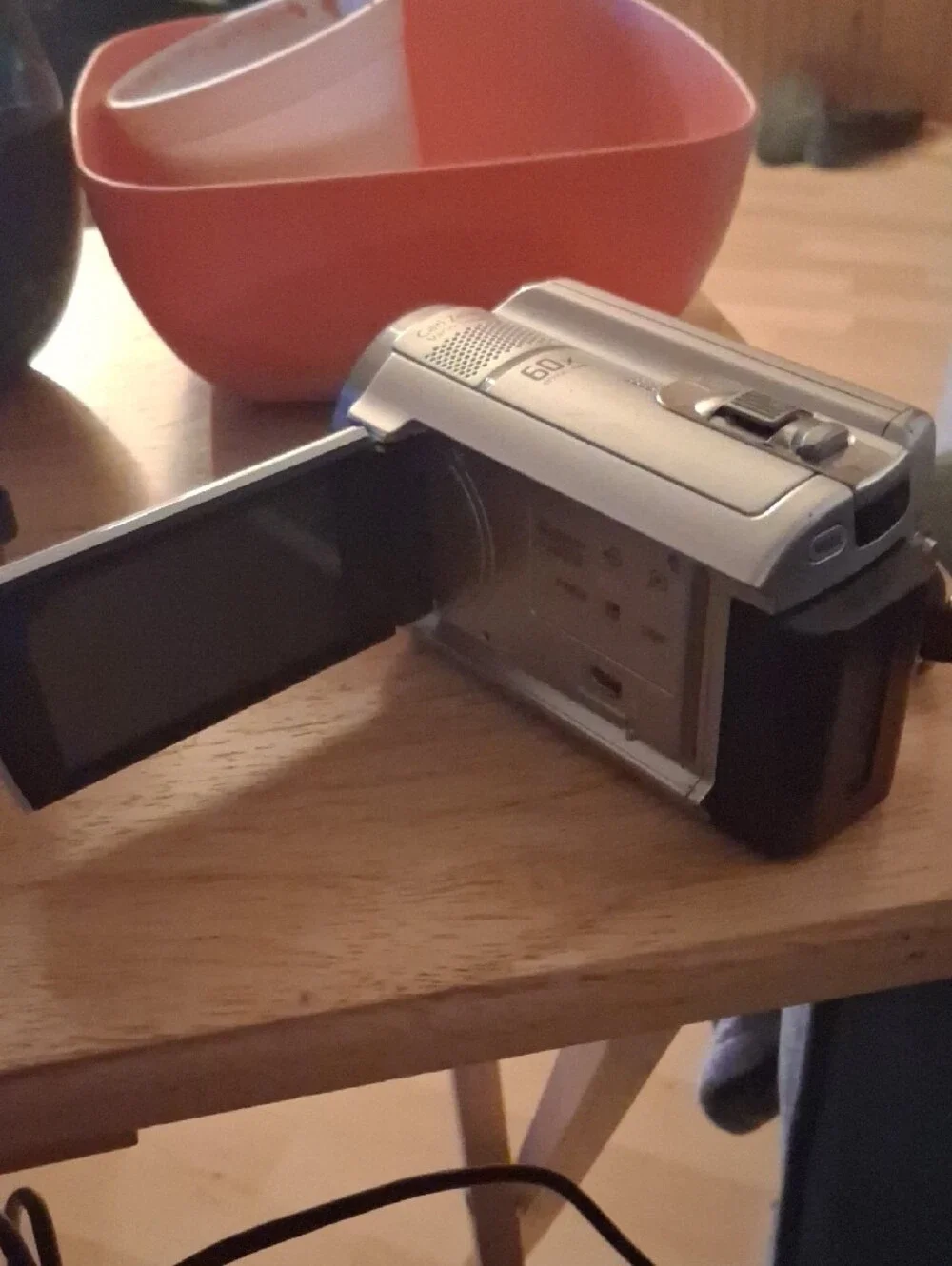Sony Handycam DCR-SR68 Silver Camcorder - 80GB, 60x Optical Zoom